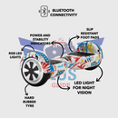 Australia Hoverboard 6.5" Self Balancing Scooter for Kids White Graffiti