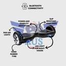 Australia Hoverboard 6.5" Self Balancing Scooter for Kids Black