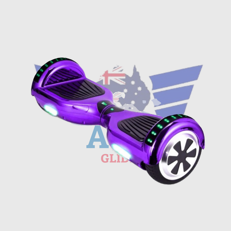 Hoverboard Electric Scooter 6.5 Inch Purple Led Lights Free Carry Bag & Bluetooth
