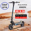 ESA GTR 1000W Peak Electric Scooter | 50km Range | Off-Road & City Commuter