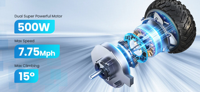 GYROOR G13 All-Terrain Off-Road Hoverboard- Electric Blue (Pre-Ordered Only)