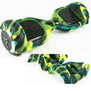 6.5 Inch Hoverboards Skin Cover – Protective Rubber Case – Green + Black