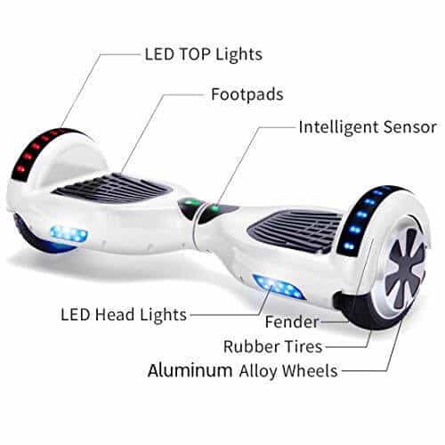 Australia Hoverboard 6.5" Self Balancing Scooter for Kids White